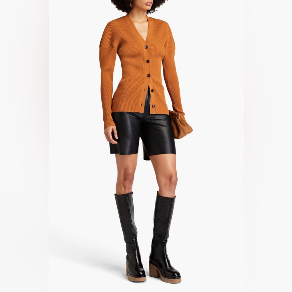 ALC Ellen Ribbed Button-Front Cardigan - Picture 8 of 10
